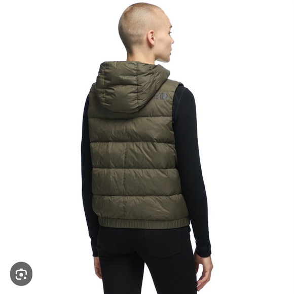 The North Face Hyalite Down Hooded Vest XS Khaki - Picture 11 of 13